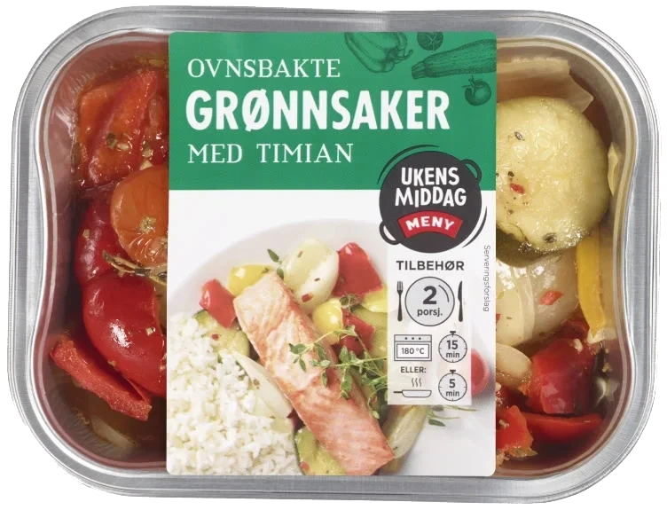 Grønnsaker Ovnsbakte m/Timian 300g Meny