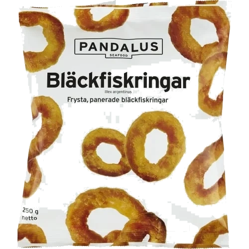Bläckfiskring Panerade Frysta