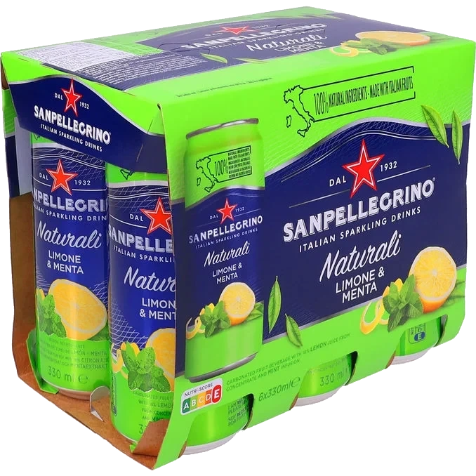 San Pellegrino Kolsyrad läskedryck 6-pack