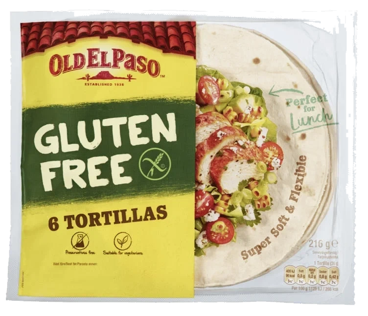Old El Paso Gluten Free Tortilla 216g