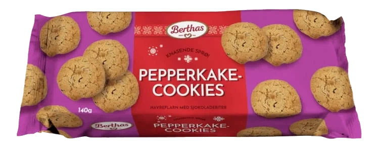 Pepperkakecookies 130g Berthas