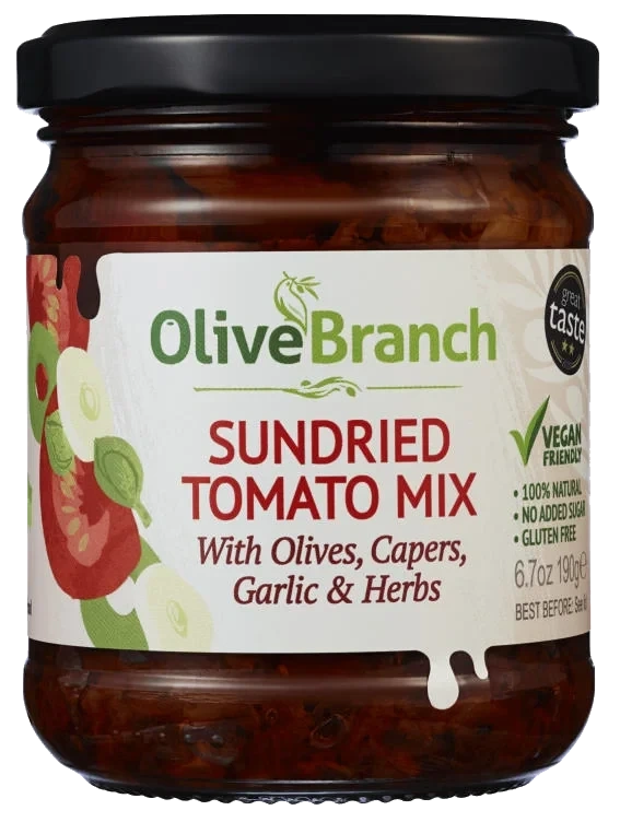 Tomater Soltørkede Mix 190g Olivebranch