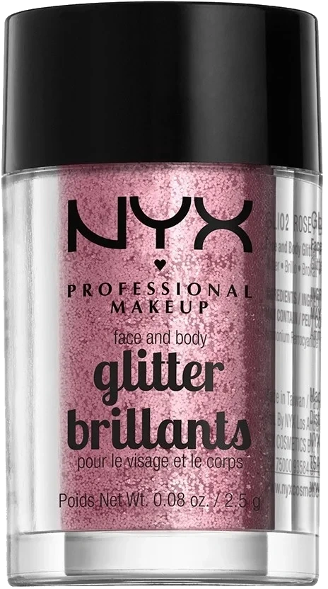 NYX PROFESSIONAL MAKEUP Face & Body Glitter - Rose