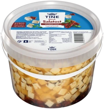 Tine Norsk Salatost Kybos® Soltørket Tomat Salatost 2,5kg