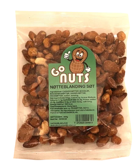 Go Nuts Nøtteblanding Søt 300g