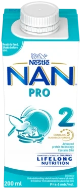Nan Pro 2 Drikkeklar fra 6m 200ml Nestle
