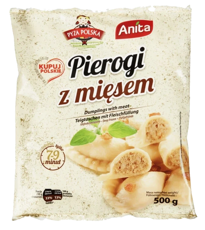 Pierogi m/Kjøtt 500g Anita