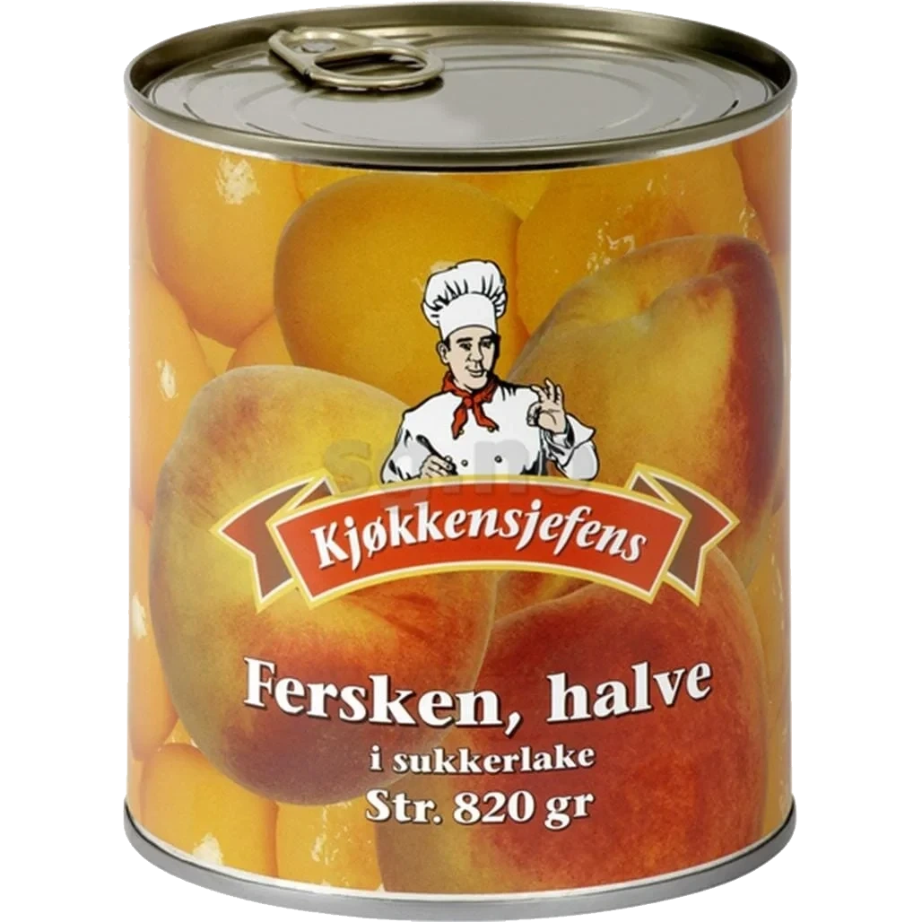 Fersken Halve 820g Kjøkkensjefens