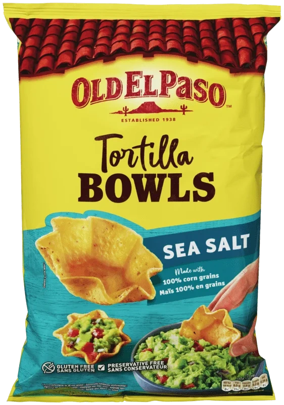 Old El Paso Tortilla Bowls Chips 150g