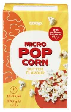 Micro Popcorn Butter 3-pack non-palm oil