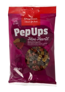 Pep Ups Mini Hearts 100g