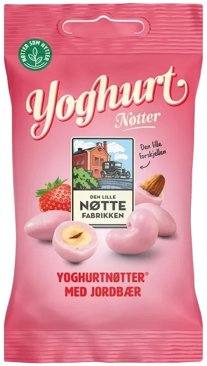 Yoghurtnøtt Jordbær 70g Dln