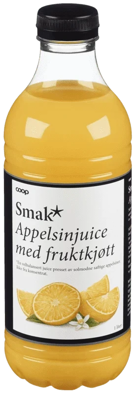 Smak Appelsin/Fruktkjøtt 1l