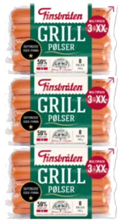 Grillpølser 1320g Storpk Finsbråten