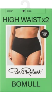 Truse High Waist Cotton X2 Black Xl Pierre Robert
