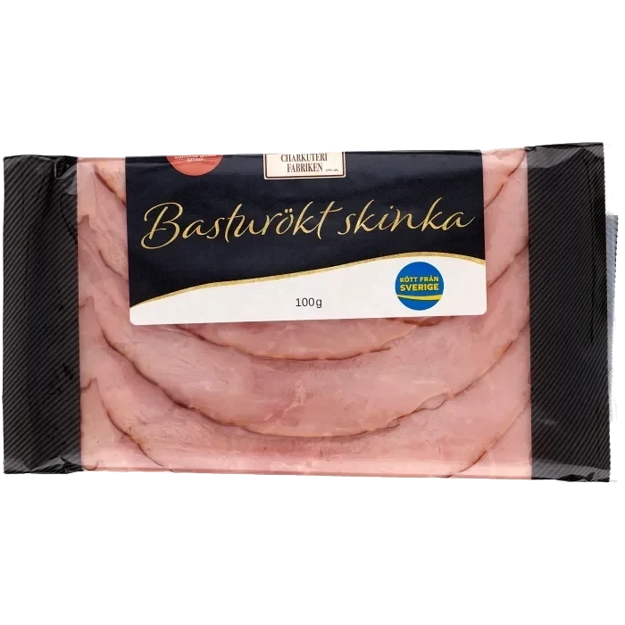 Skinka Basturökt 100g Charkuterifabriken