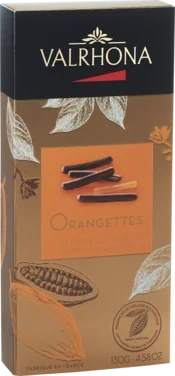 Orangettes "appelsinstenger" 130g Valrhona