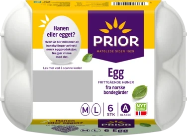 Egg ML frittgående 6stk