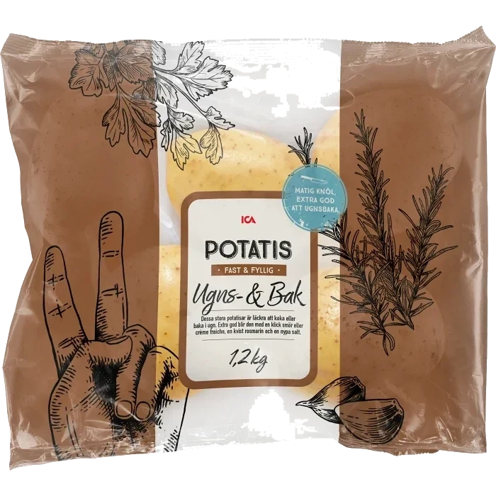 Potatis Ugns-och bak 1,2kg Klass 1 ICA