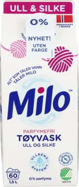 Milo Tøyvask Parfymefri 1,5L Kartong