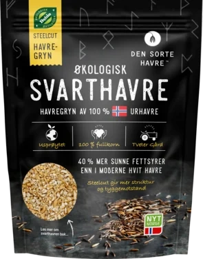 Havregrøt Steel Cut 500g Den Sorte Havre