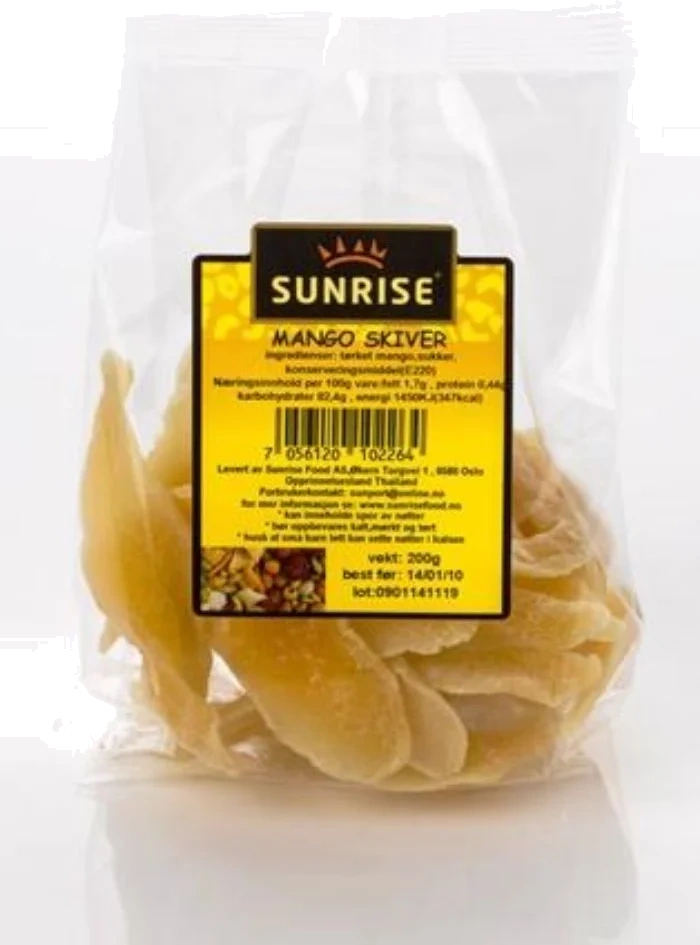 Sunrise Mango i Skiver 160g