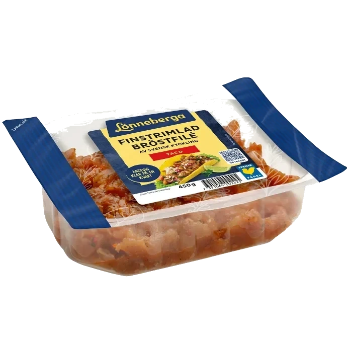Kycklingbröstfilé Färsk Taco Finstrimlad 450g Lönneberga