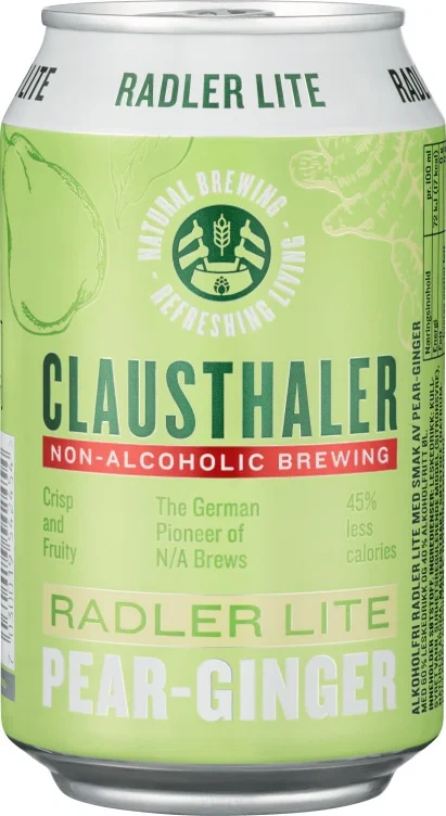 Clausthaler Radler Lite Pear Ginger 0,33 boks