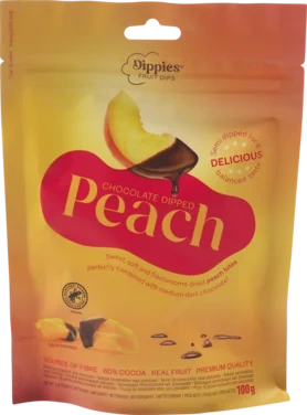 Chocolate Peach 100g Dippies