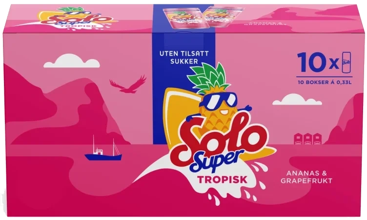 Solo Super Tropisk 0,33lx10 boks