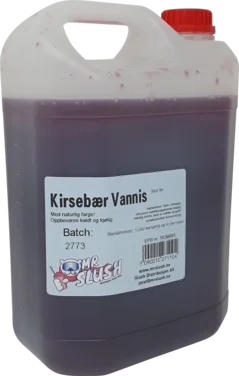 Slush-vannis med Kirsebærsmak