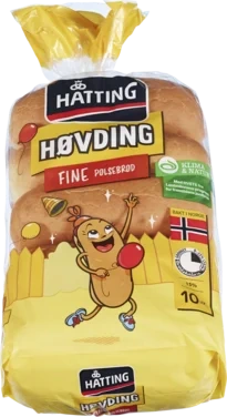 Høvding Fine Pølsebrød 50gx10stk Hatting