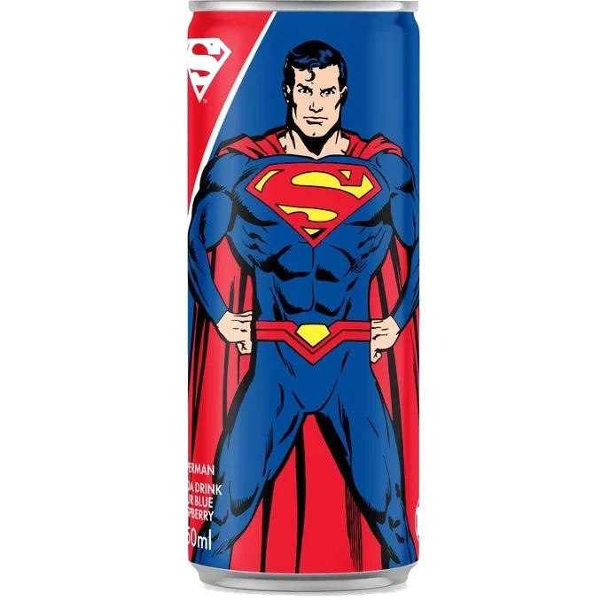 Superman Läsk Hallon Blåbär