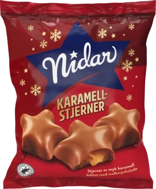 Nidar Julesjokolade Karamellstjerner
