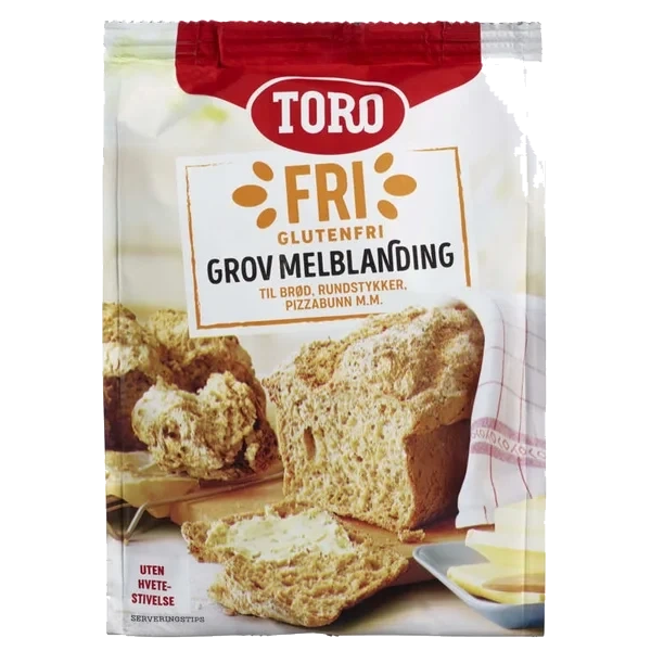 Melblanding Grov Gluten Fri 415g Toro