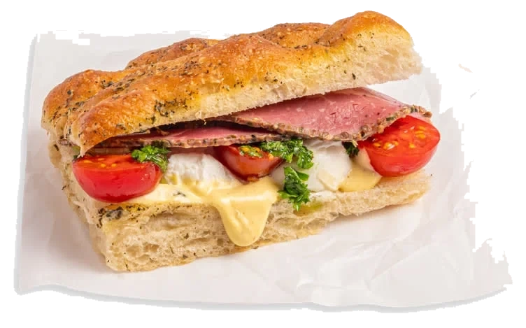 Focaccia m/pastrami av norsk Angus