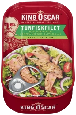 Tunfiskfilet Basilikum 115g King Oscar