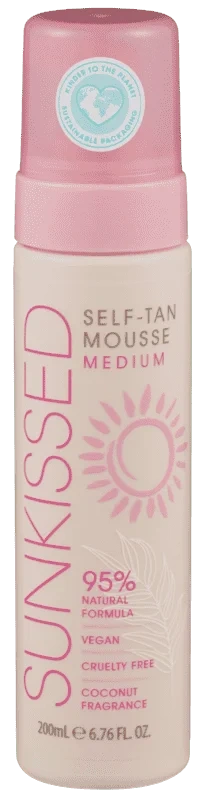 Sunkissed Self Tan Mousse Medium 200ml