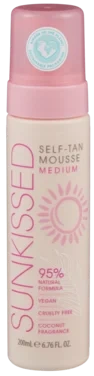 Sunkissed Self Tan Mousse Medium 200ml