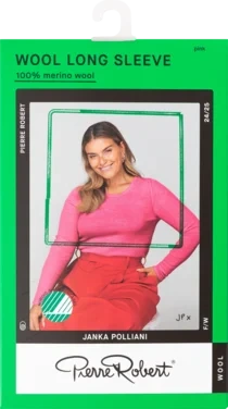 Wool Long Sleeve Wmn Deep Pink L/xl