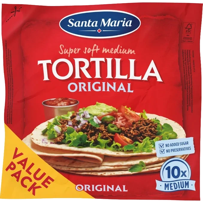 Tortillabröd Medium 10-pack