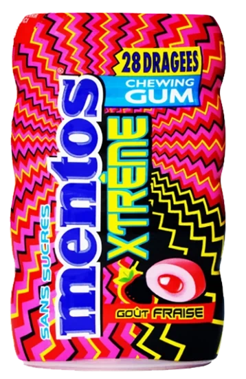 Mentos Xtreme Jordbær 56g