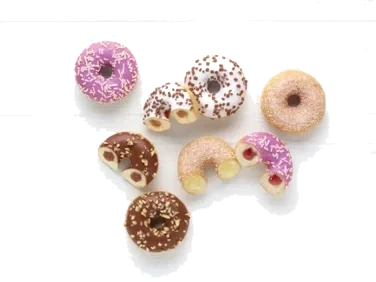 Mini Donuts Mix bx 48stk (12stk av 4 Varianter)