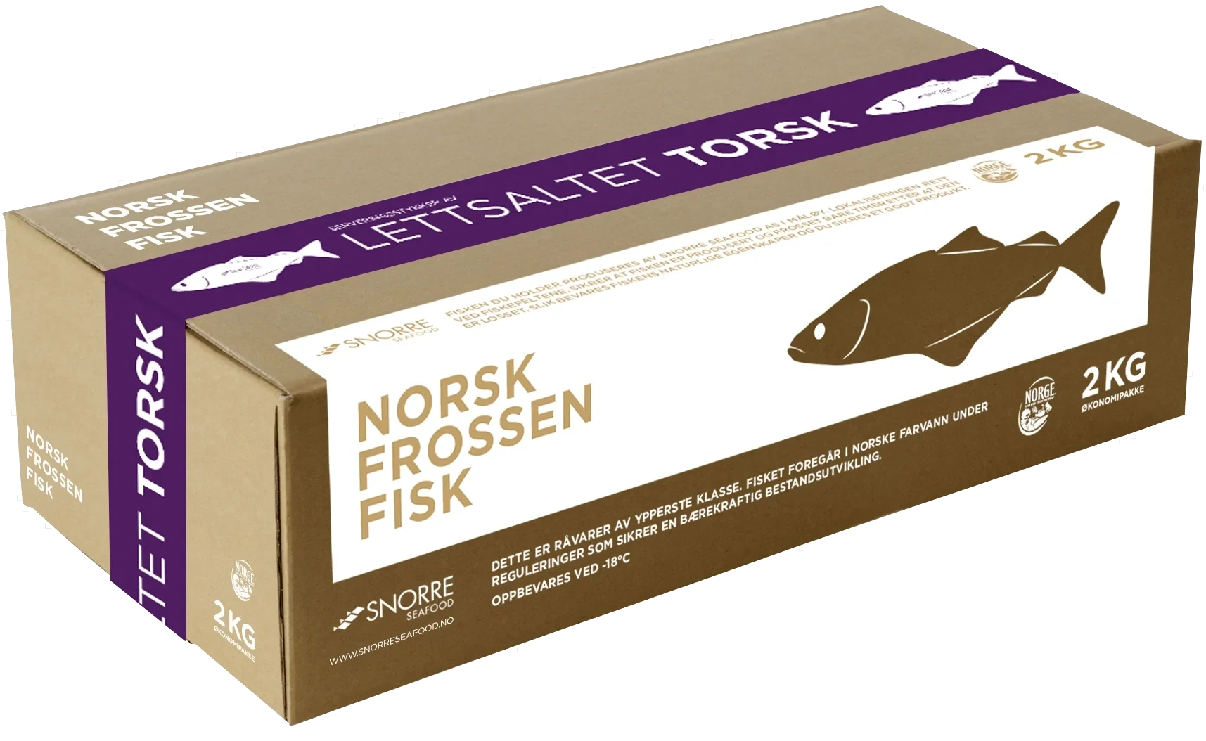 Torsk Lettsaltet Iqf 2kg Snorre