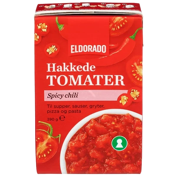 Tomater Hakkede Chili 390g Eldorado