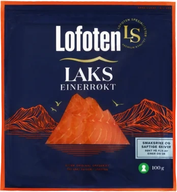 Laks Røkt Skivet 100g Lofoten