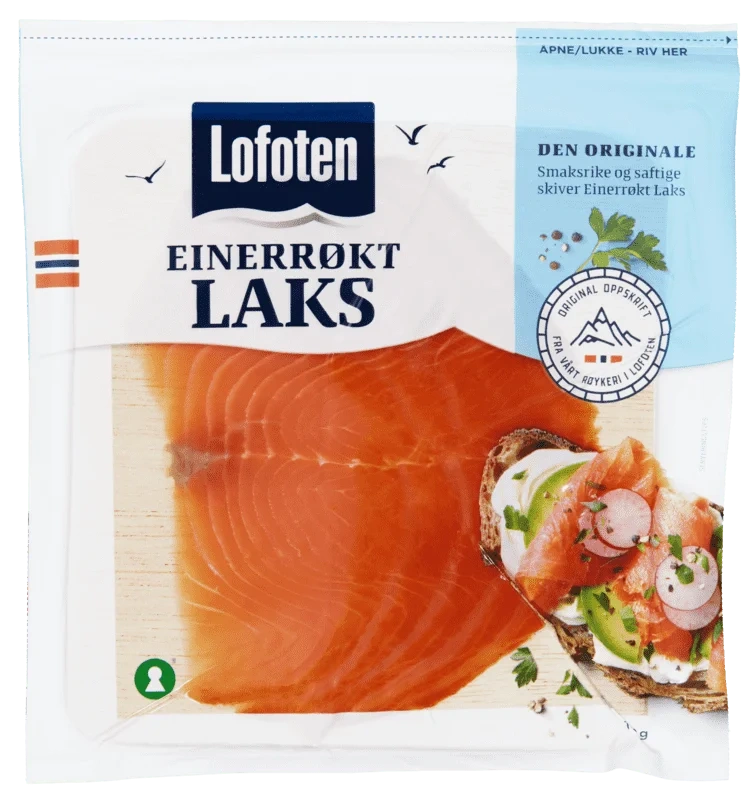 Laks Røkt Skivet 100g Lofoten
