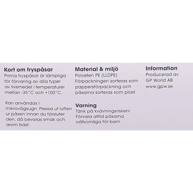 Fryspåsar 5 L 30-pack