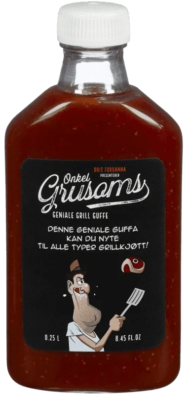 Onkel Grusoms Grill Guffe bbq Saus 250ml