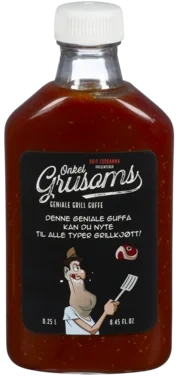 Grill Guffe Bbq Saus Flaske 250 ml Onkel Grusom